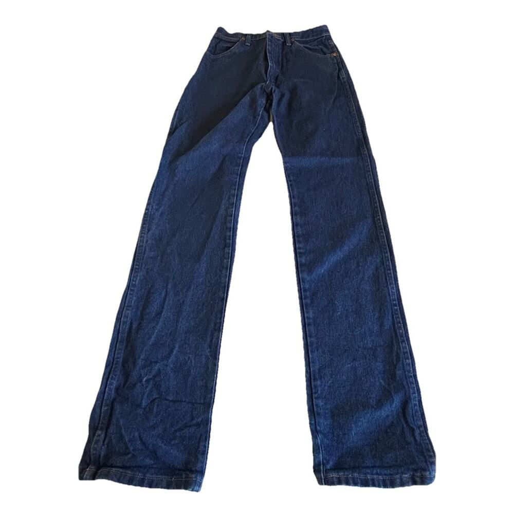 Wrangler A102 3040 womens Cowboy Cut Slim Fit Natural Rise Waist Jeans 7 X 36 - Picture 13 of 14